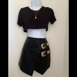 Forever 21 faux leather skirt